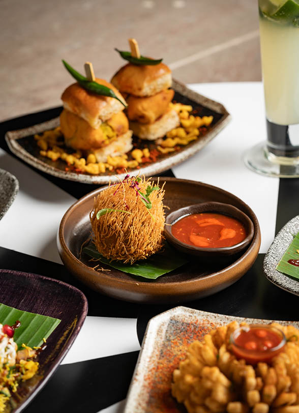 Grazing street food small plates at Masala Zone 